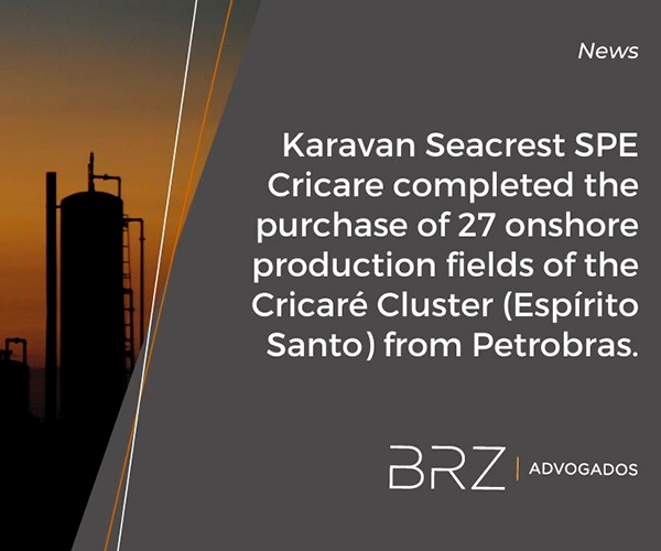 Petrobras sells Cricaré Cluster in Brazil to Karavan Seacrest
